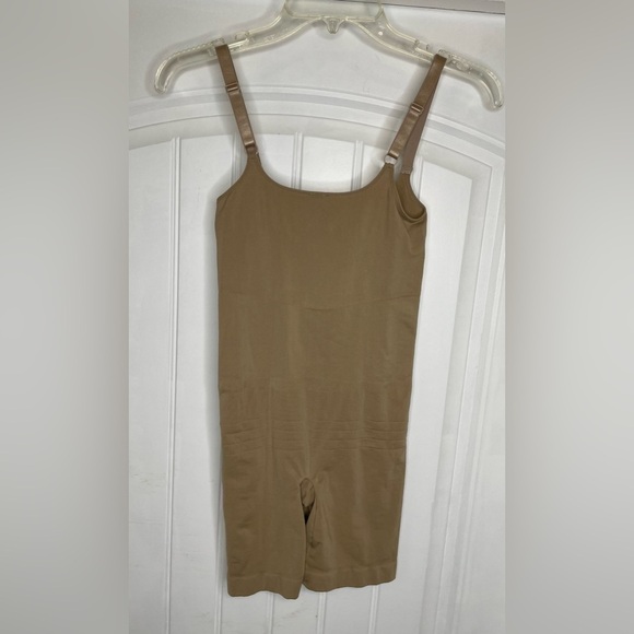 Franato Shapewear Shapesuit Tan Mid Thigh Size Large - Picture 2 of 9